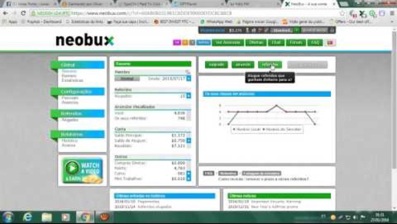 NeoBux paga - Como ganhar dinheiro online com o Neobux