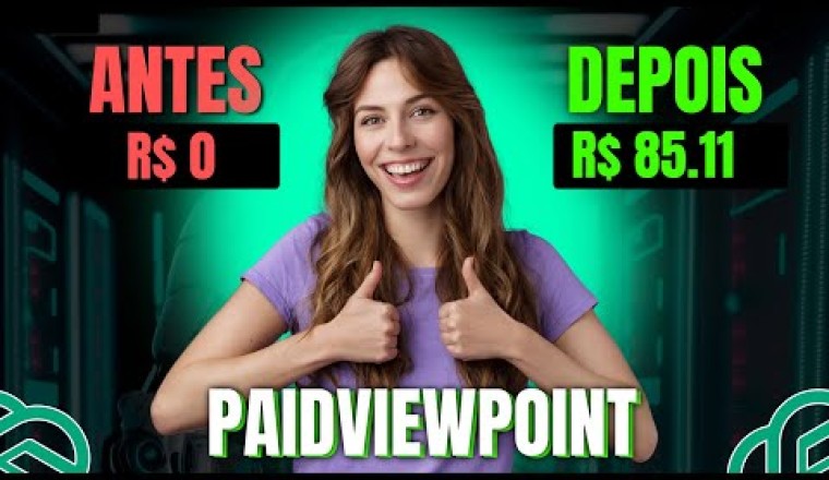 PaidViewPoint: Meu Primeiro Pagamento no Paypal